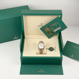 36mm 18k Everose Gold President White Dial