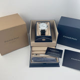 44mm Chronograph Steel White Dial