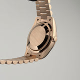 36mm 18k Everose Gold President White Dial