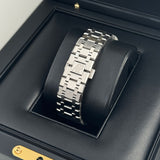 39mm Dual Time Power Reserve Steel Silver Dial 2017