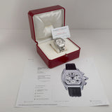 43mm XL Chronograph Steel Silver Dial
