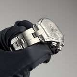 43mm XL Chronograph Steel Silver Dial