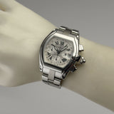 43mm XL Chronograph Steel Silver Dial