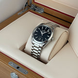 38mm Aqua Terra 150M Steel Black Lacquered Dial