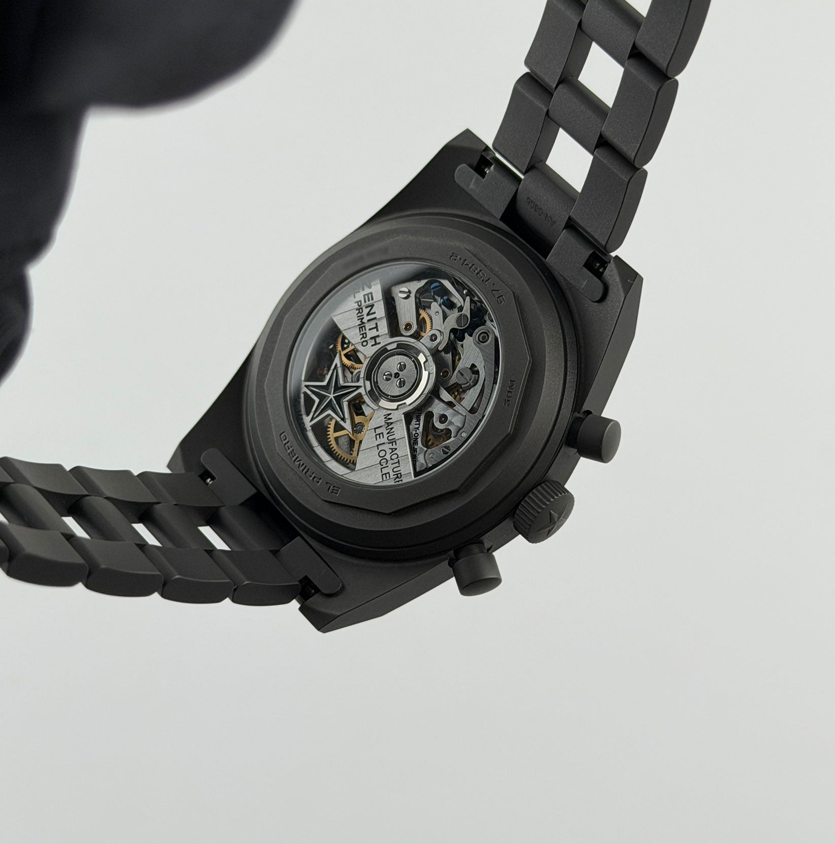 パーマン Zenith Chronomaster 37mm Revival Shadow Titanium 97.T384.4061/21