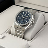 42mm Skyline Chronograph Steel Blue Dial