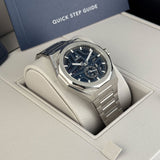 41mm Skyline Skeleton Steel Blue Dial