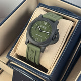 40mm Quaranta Carbotech Green Dial