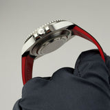 43mm Anniversary Red Writing Dial Cyclops RubberB