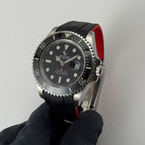 43mm Anniversary Red Writing Dial Cyclops RubberB