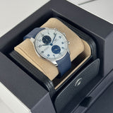 41mm Chronograph Stainless Steel White Dial