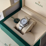 31mm Steel White Roman Dial Oyster Bracelet