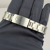 34mm Vintage Date Steel Engine Turned Bezel Blue Dial