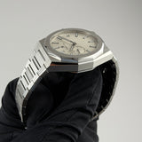 41mm Skyline Steel Silver Dial