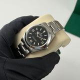Steel 36MM Black Dial