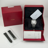 40mm Large Titanium Silver Dial