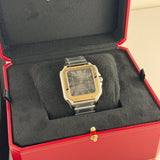 40mm Large Steel & 18k Yellow Gold Anthracite Grey Dial