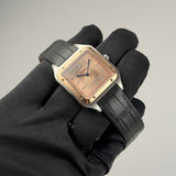 34mm Santos-Dumont Steel and 18 RG Salmon Dial LTD ED