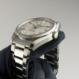 41mm Aqua Terra 150mm Steel Silver Teak Dial