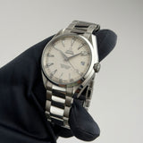 41mm Aqua Terra 150mm Steel Silver Teak Dial