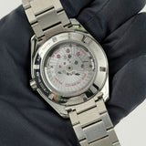41mm Aqua Terra 150mm Steel Silver Teak Dial