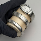 35mm Tubogas Double Spiral Steel Silver Dial