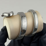 35mm Tubogas Double Spiral Steel Silver Dial