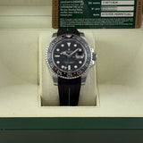 40mm Black Ceramic Bezel Black Dial RubberB