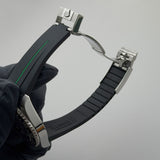 40mm Black Ceramic Bezel Black Dial RubberB