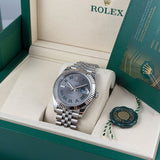 41mm 18k Fluted Bezel Wimbledon Dial Jubilee