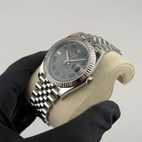 41mm 18k Fluted Bezel Wimbledon Dial Jubilee