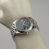 41mm 18k Fluted Bezel Wimbledon Dial Jubilee