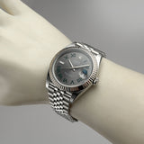 41mm 18k Fluted Bezel Wimbledon Dial Jubilee