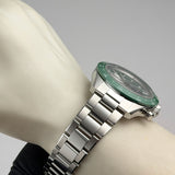 41mm Sport Chronograph Green Ceramic Bezel Lacquered Green Tricolour Dial (Copy)
