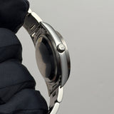 34mm Vintage Date Engine Turned Bezel Blue Dial