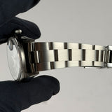 34mm Vintage Date Engine Turned Bezel Blue Dial