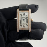 27mm Large Tank Americaine 18k RG Diamonds Auto 2012
