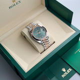 41mm Steel & Everose Green Mint Roman Dial Jubilee