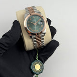 41mm Steel & Everose Green Mint Roman Dial Jubilee