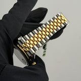 36mm Steel & Yellow Gold Slate Roman Wimbledon Dial Jubilee Bracelet