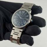 42mm Ronde Solo Blue Dial Auto Cartier Serviced