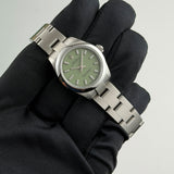 28mm No-Date Steel Pistachio Dial