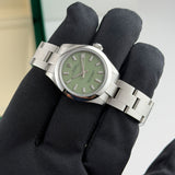 28mm No-Date Steel Pistachio Dial