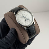 39mm Master Ultra Thin Moon Steel Silver Dial
