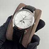 39mm Master Ultra Thin Moon Steel Silver Dial
