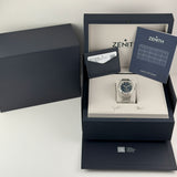 41mm Skyline Skeleton Steel Blue Dial