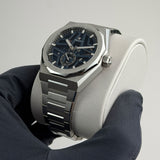 41mm Skyline Skeleton Steel Blue Dial