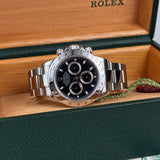 40mm Steel Black Dial First Edition Cal. 4130 P Serial Full Set