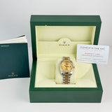 36mm Steel & 18k YG Champagne Jubilee Diamond Dial 2004