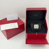 31mm Large Santos-Dumont Steel and Rose Gold Quartz